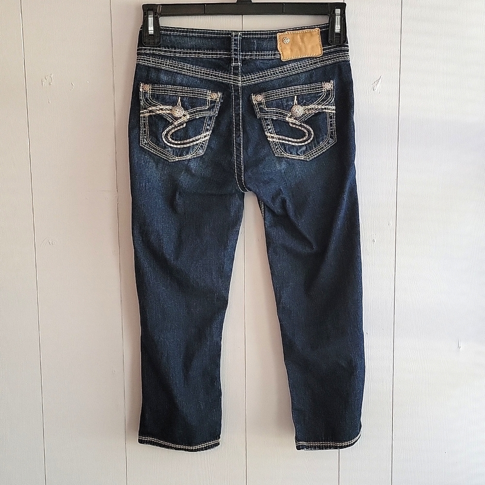 Silver Jeans Dark Wash Blue Jeans - Picture 2 of 6